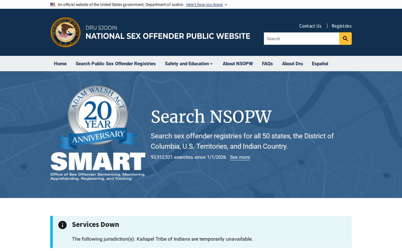 National cross-state sex offender registry search for Wood County residents